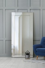 Large Mirror Silver Bevelled