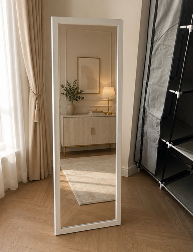 White full length floor - white,