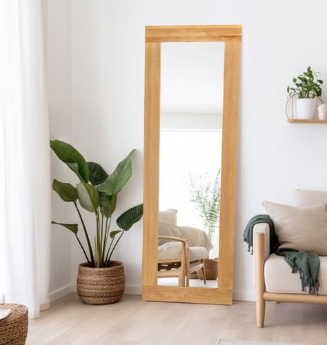 Full length mirror long oak - long,